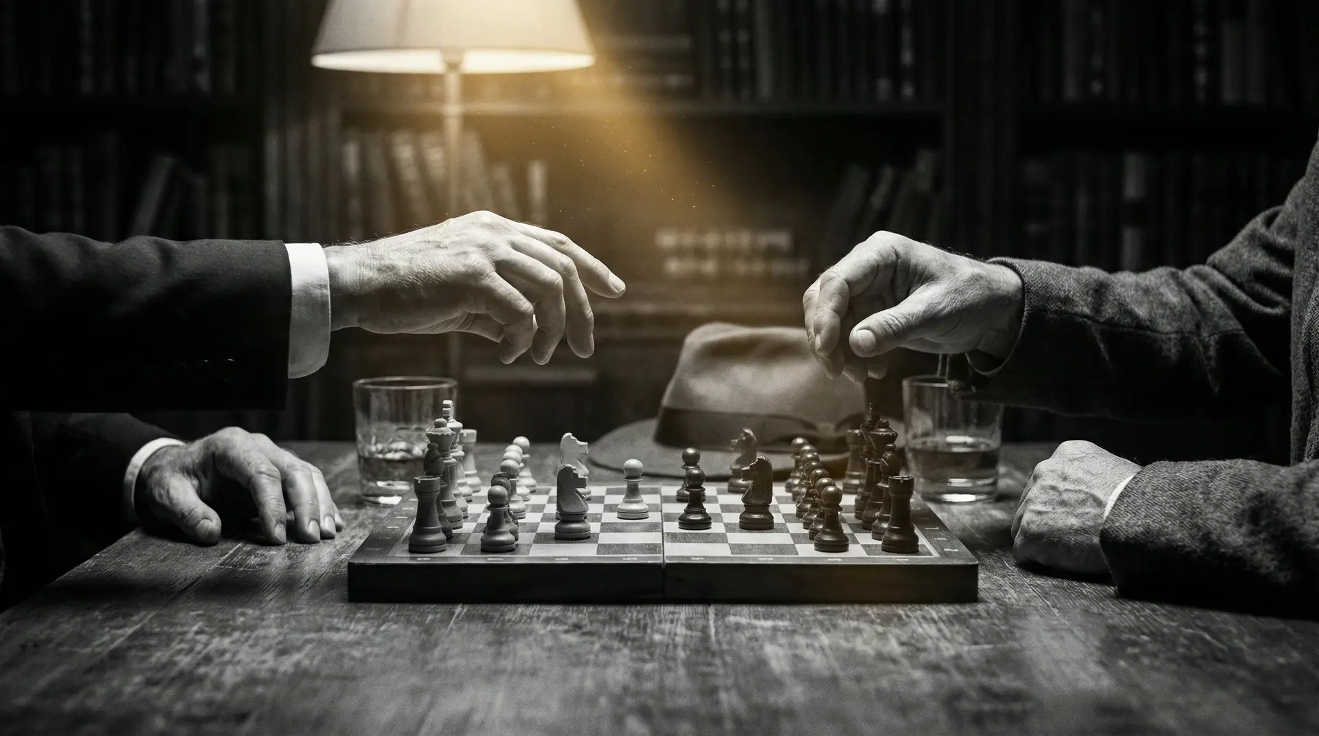 黑人av 艺术探索系列 - 非线性叙事，棋盘上的对弈象征命运的交错